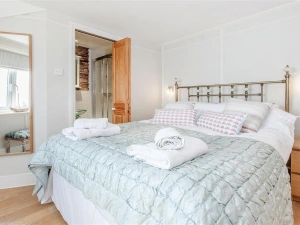The spacious master double bedroom with en suite.