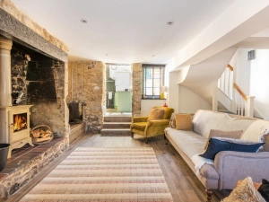 Lounge with woodburner