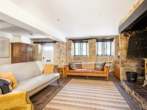 Lounge with woodburner