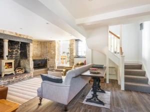Lounge with woodburner