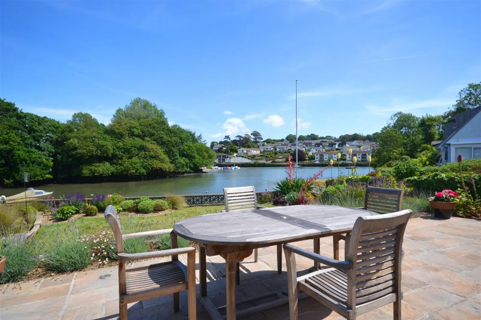 Waterside views from the terrace