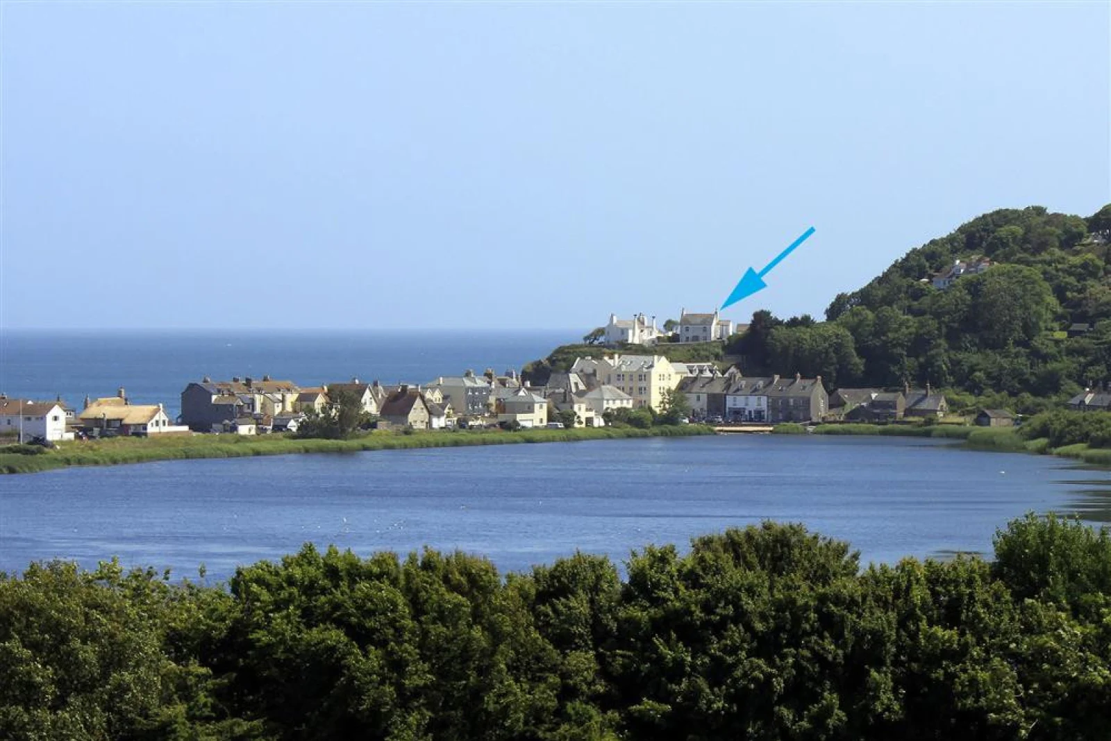 The White House arrowed, with commanding views of the coastline.