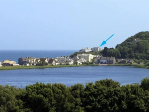 The White House arrowed, with commanding views of the coastline.