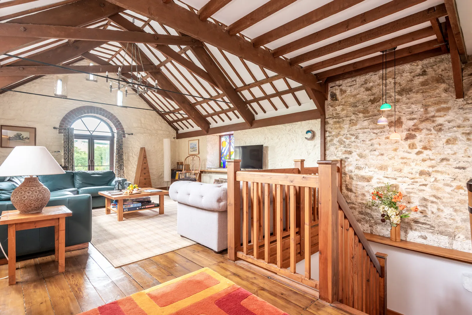 The first floor spacious living room. 