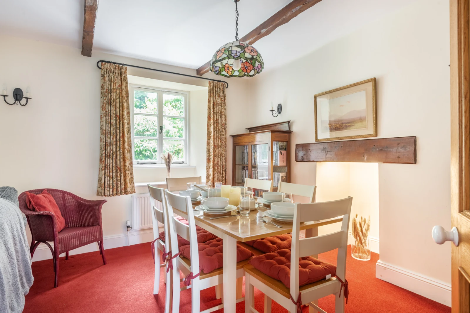 The dining space