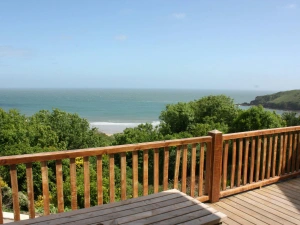 Truly spectacular sea views from decking area