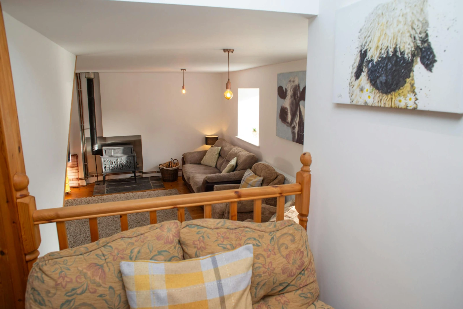 View through to the lounge from the dining area