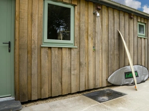 Outdoor shower at Towyn Farmhouse