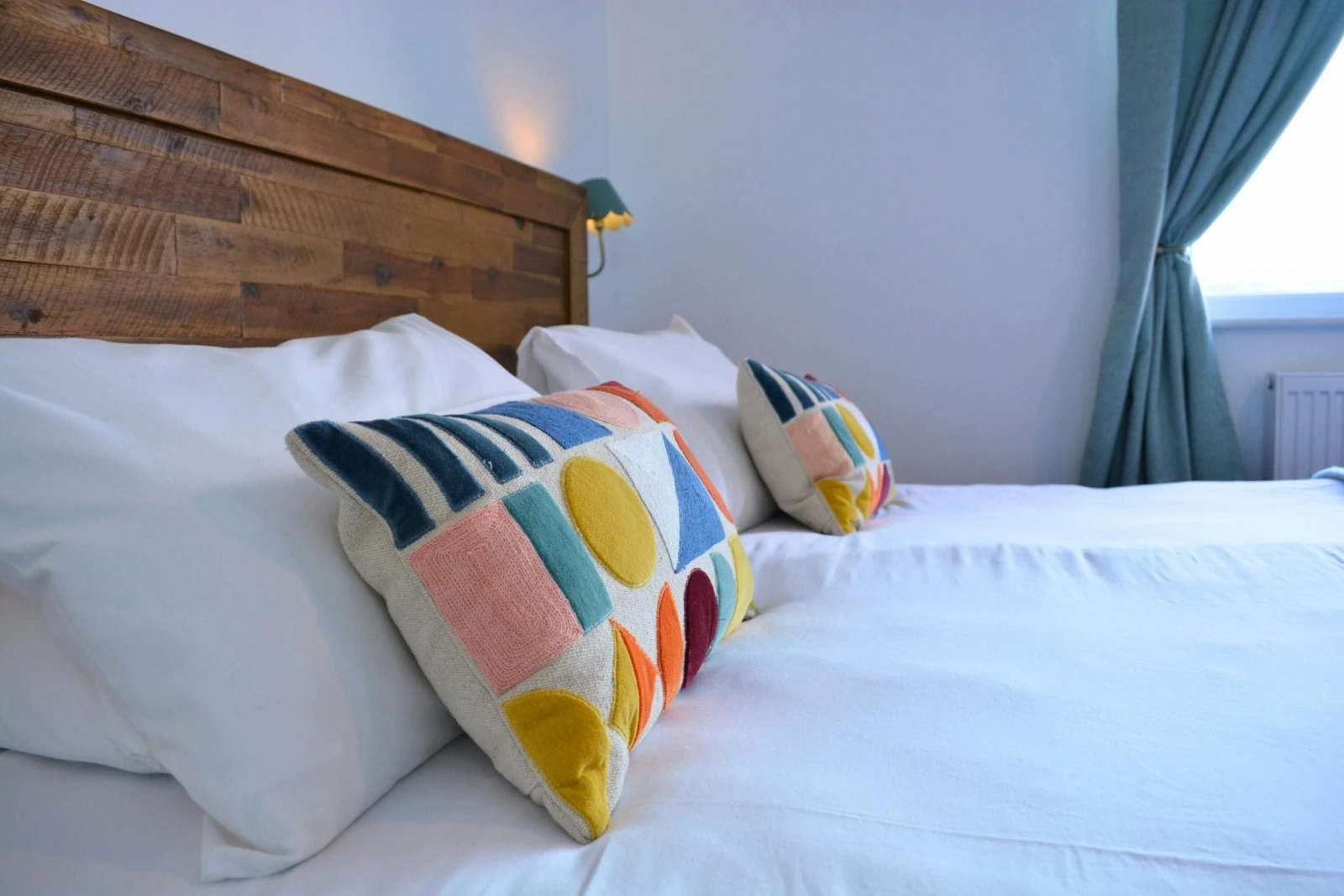 Side view of the king-size bed
