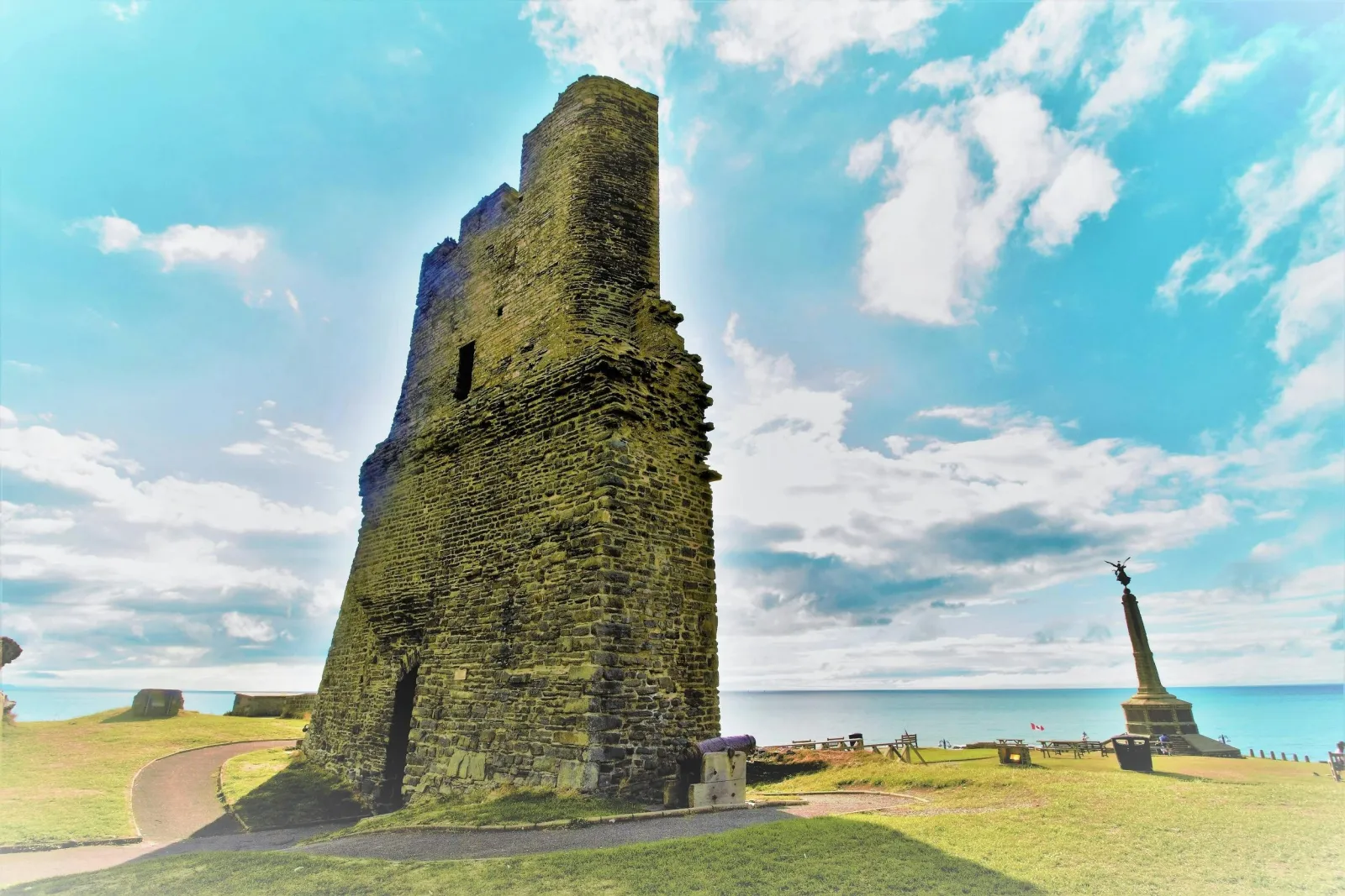 Ruined tower looking out over the sea