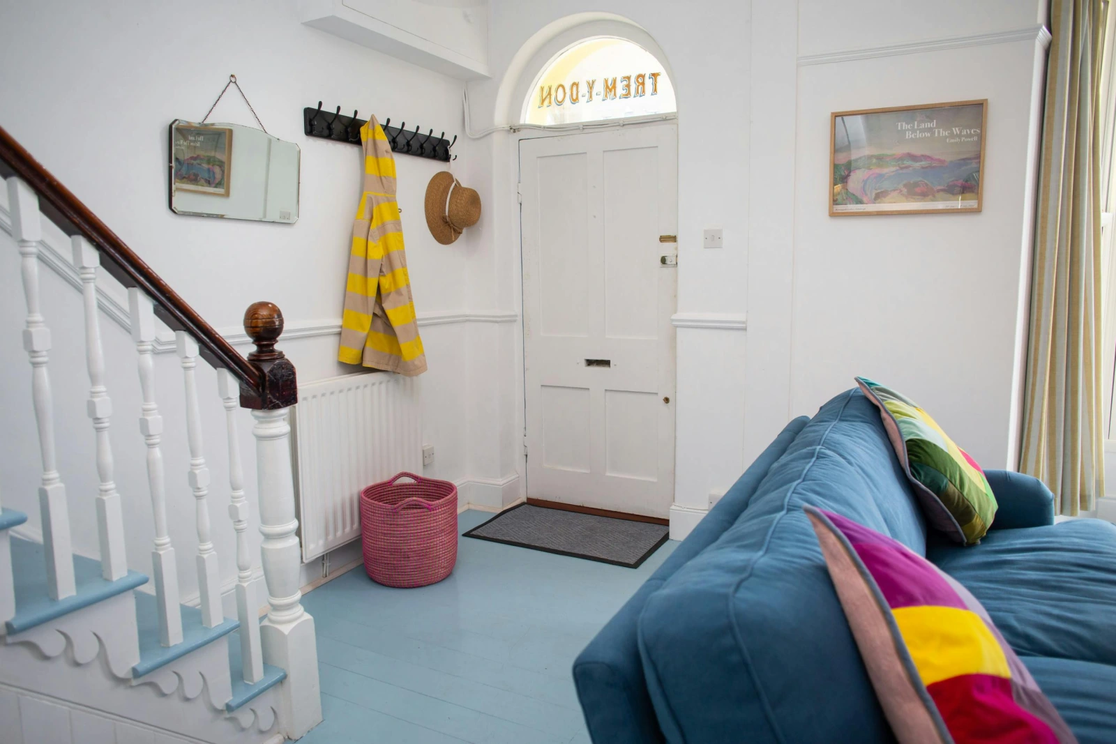 Front door leading directly into the sitting room