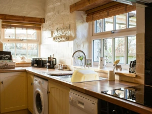 Two windows overlooking the garden
