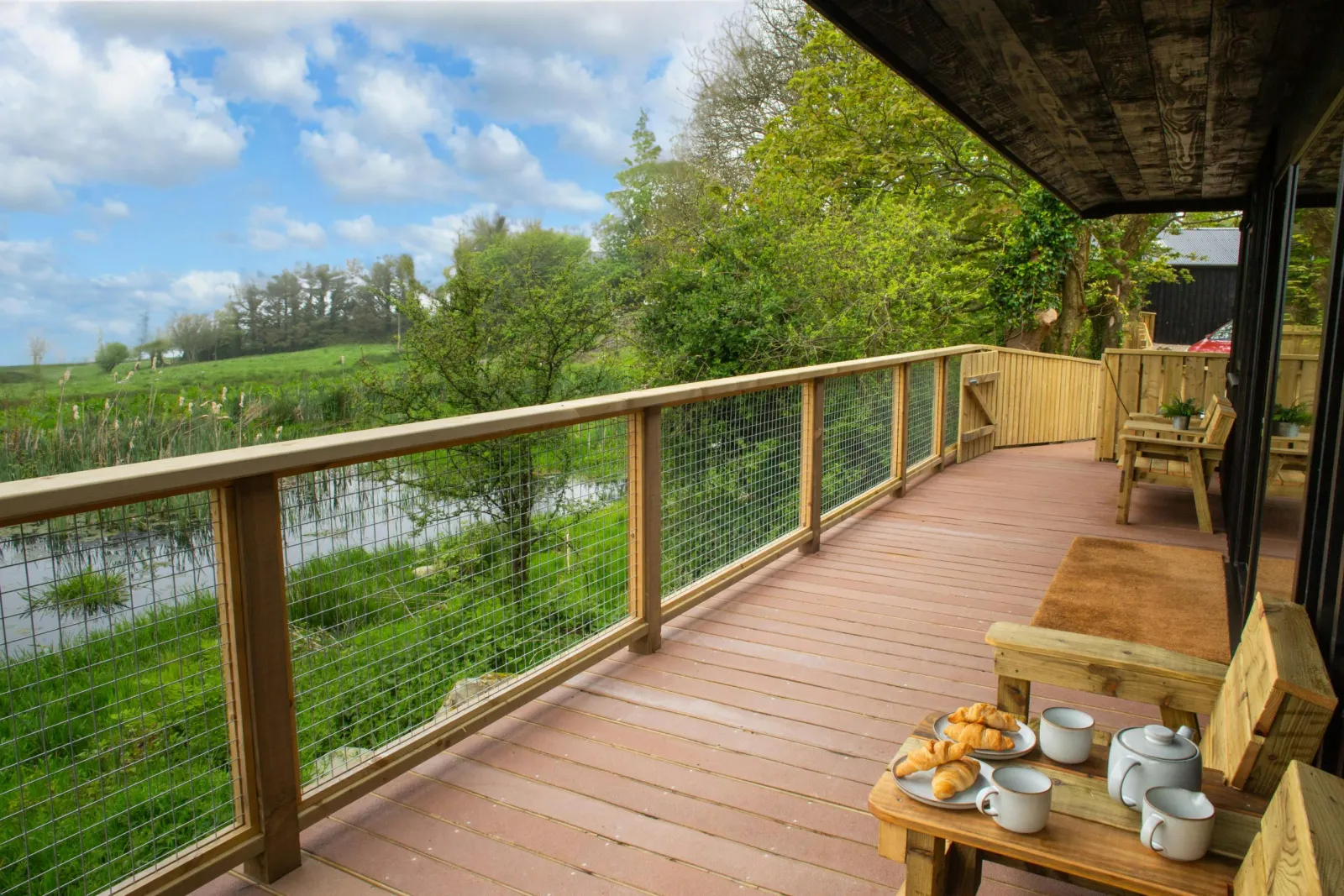 View from the veranda over the lake