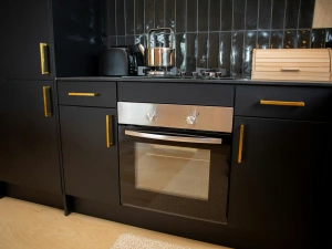 Kitchen with gas hob and oven