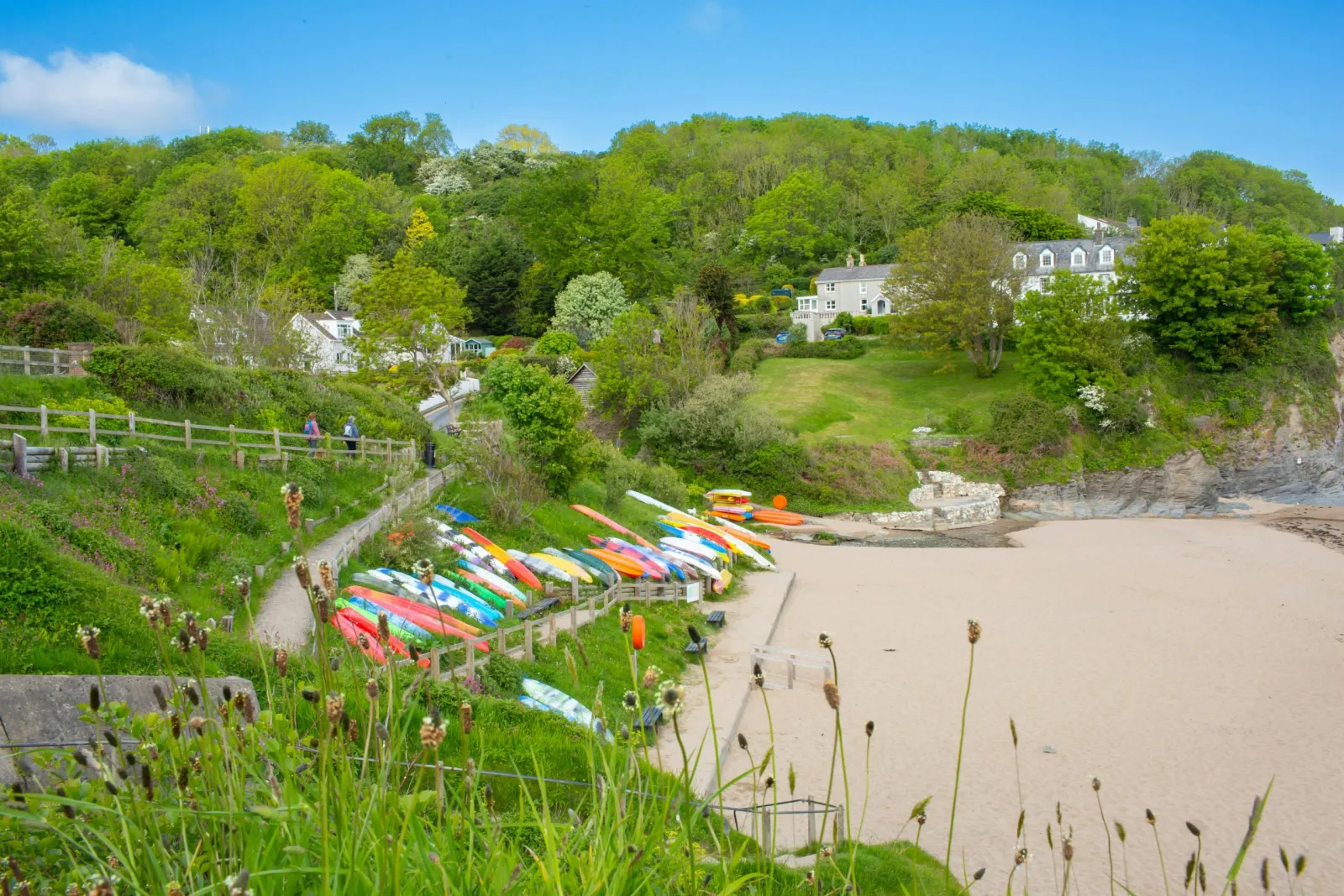 Views over Aberporth beach