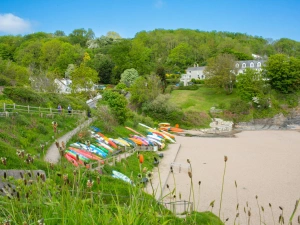 Views over Aberporth beach