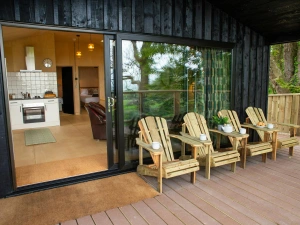 Patio doors leading from the veranda