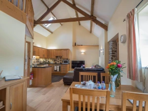 Open plan dining/ living/ kitchen in Eirlys